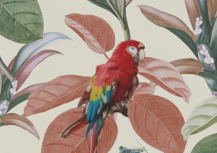 Parakeet Faux Silk, Pink Lotus - Roman Blind - Image 7